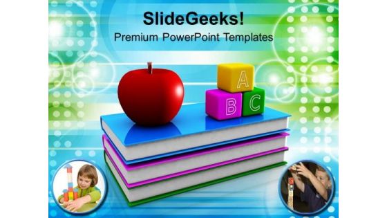Books And Abc Blocks Creativity Education PowerPoint Templates Ppt Backgrounds For Slides 1212 Books And Abc Blocks Creativity Education PowerPoint Templates Ppt Backgrounds For Slides 1212