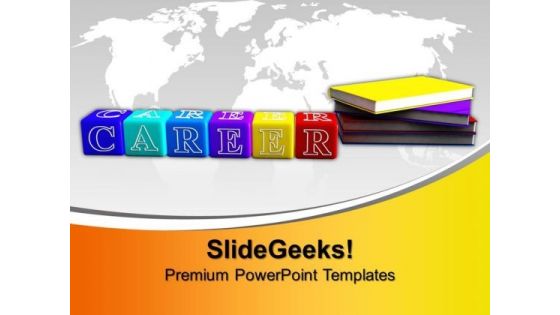 Books And Alphabet Cubes Future PowerPoint Templates And PowerPoint Themes 1012