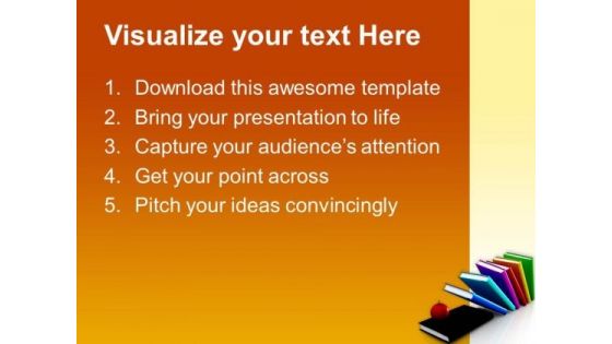 Books And Apple Future PowerPoint Templates And PowerPoint Themes 1012