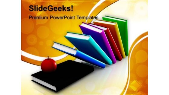 Books And Apple Future PowerPoint Templates And PowerPoint Themes 1012