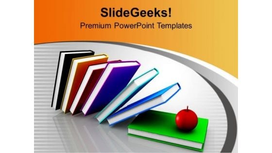 Books And Apples Together Future PowerPoint Templates Ppt Backgrounds For Slides 0313 Books And Apples Together Future PowerPoint Templates Ppt Backgrounds For Slides 0313