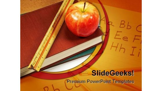 Books Education PowerPoint Template 0810