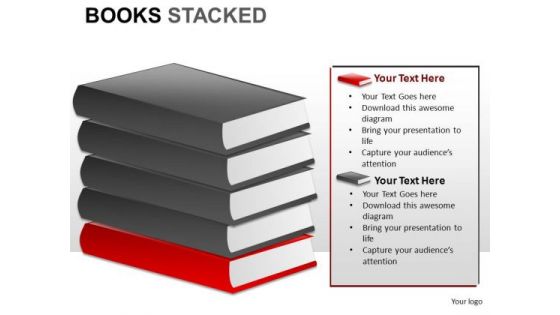 Books Stacked PowerPoint Slides And Ppt Clipart Graphics