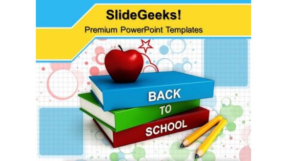 Books With Back To School PowerPoint Templates And PowerPoint Themes 0912