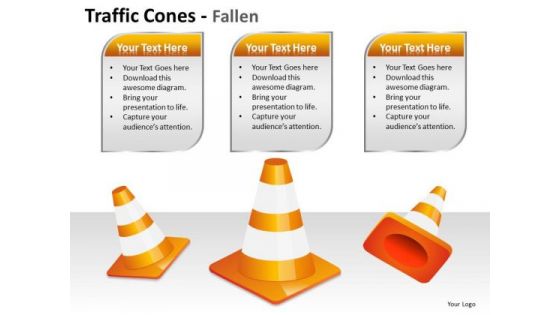 Border Traffic Cones PowerPoint Slides And Ppt Diagram Templates