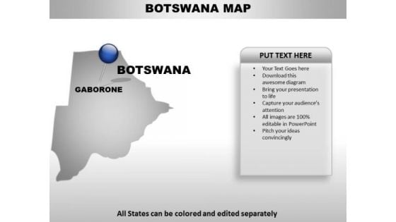 Botswana Country PowerPoint Maps Botswana Country PowerPoint Maps