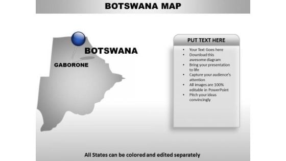 Botswana Country PowerPoint Maps