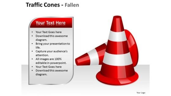 Boundary Cone Traffic Cones PowerPoint Slides And Ppt Diagram Templates