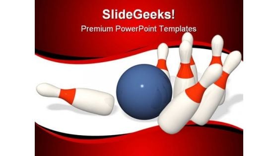 Bowling Brought Down Sports PowerPoint Themes And PowerPoint Slides 0511 Bowling Brought Down Sports PowerPoint Themes And PowerPoint Slides 0511