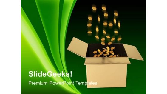 Box Full Of Coins Finance PowerPoint Templates And PowerPoint Themes 1012 Box Full Of Coins Finance PowerPoint Templates And PowerPoint Themes 1012