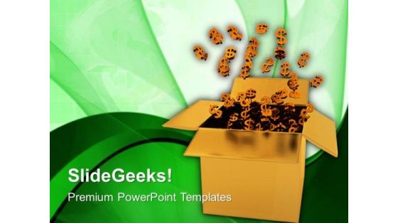 Box With Golden Dollar Sign Money PowerPoint Templates And PowerPoint Themes 1012 Box With Golden Dollar Sign Money PowerPoint Templates And PowerPoint Themes 1012