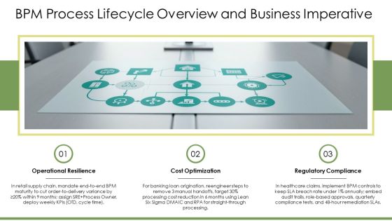 BPM Process Lifecycle PPT Graphics VM Slide03
