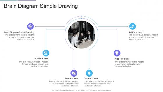 Brain Diagram Simple Drawing In Powerpoint And Google Slides Cpb