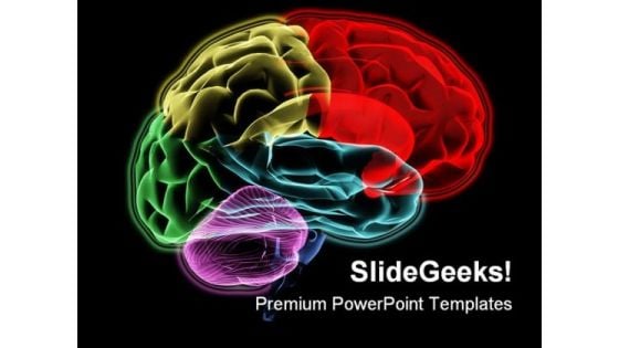 Brain Medical PowerPoint Template 0610