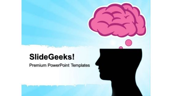 Brain Silhouettes Science PowerPoint Templates And PowerPoint Themes 0312