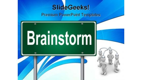 Brainstorm Communication PowerPoint Templates And PowerPoint Backgrounds 1211