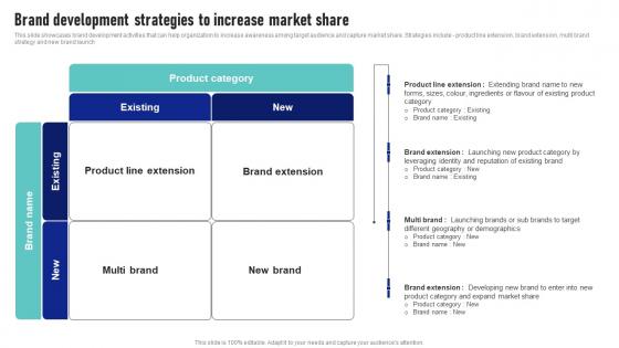 Brand Development Strategies To Increase Market Share Launching New Product Brand Formats Pdf