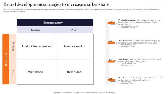 Brand Development Strategies To Increase Product Advertising And Positioning Sample Pdf