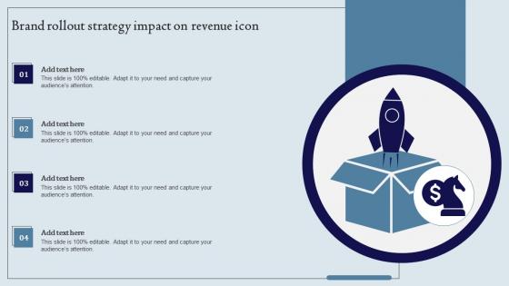 Brand Rollout Strategy Impact On Revenue Icon Ppt Slides Show Pdf