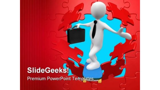 Breakthrough Business PowerPoint Themes And PowerPoint Slides 0511