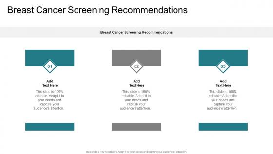 Breast Cancer Screening Recommendations In Powerpoint And Google Slides Cpb