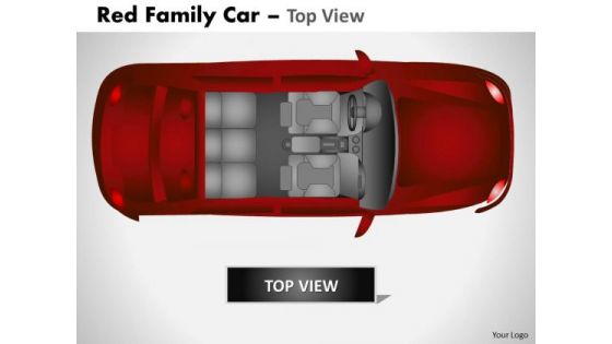 Bridge Red Family Car PowerPoint Slides And Ppt Diagram Templates