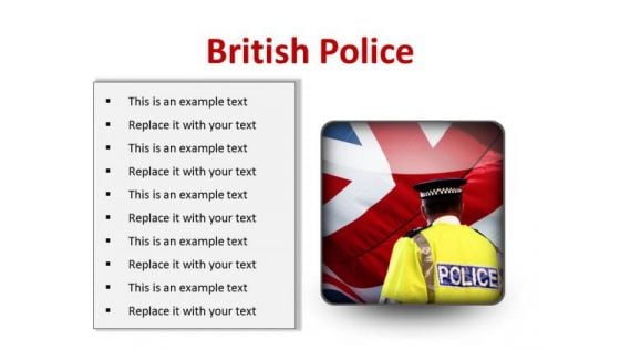 British Police Americana PowerPoint Presentation Slides S