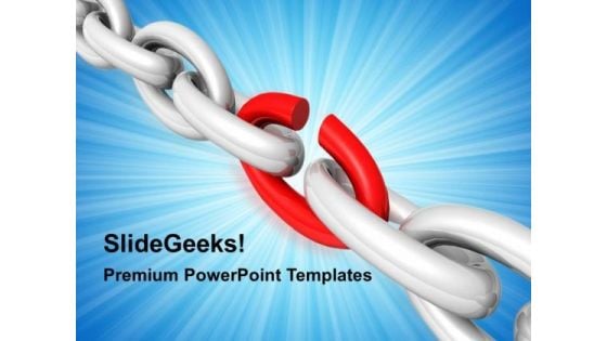 Broken Chain Business PowerPoint Templates And PowerPoint Themes 0212 Broken Chain Business PowerPoint Templates And PowerPoint Themes 0212