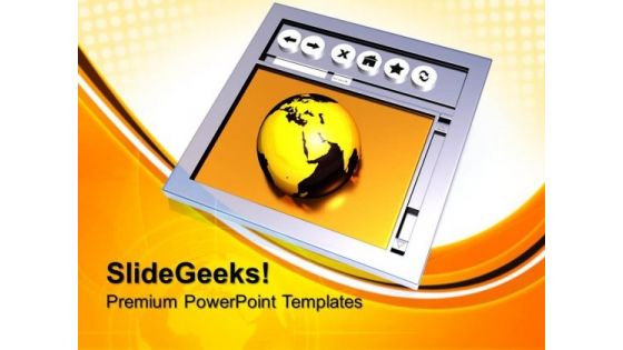 Browsing The Internet Global PowerPoint Templates And PowerPoint Themes 0812