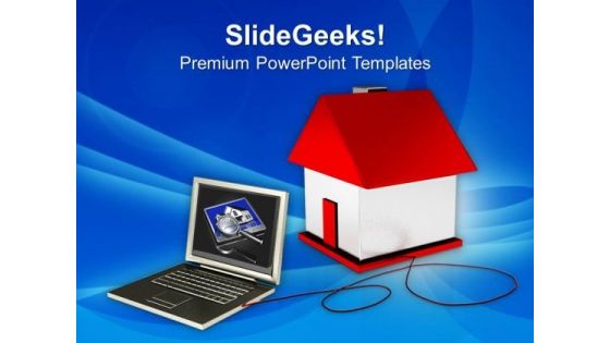 Browsing Through Internet Real Estate PowerPoint Templates Ppt Backgrounds For Slides 0213