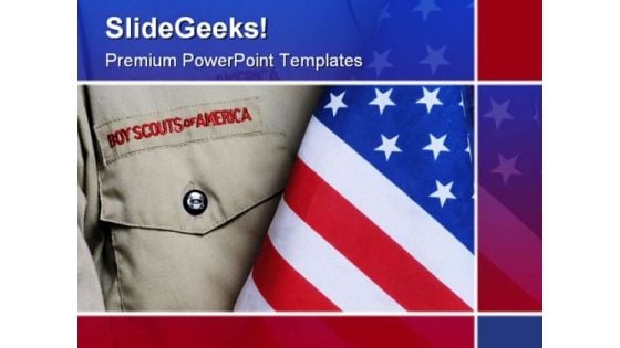 Bsa Uniform Americana PowerPoint Template 1010