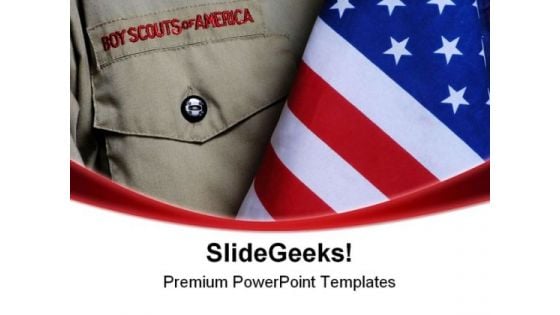 Bsa Uniform Americana PowerPoint Templates And PowerPoint Backgrounds 0111