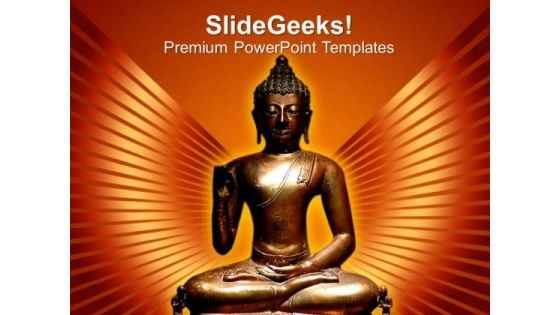 Buddha Statue Religion PowerPoint Templates And PowerPoint Themes 0812