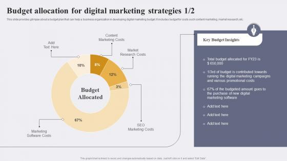 Budget Allocation For Digital Marketing Enhancing Conversion Rate By Leveraging Sample Pdf