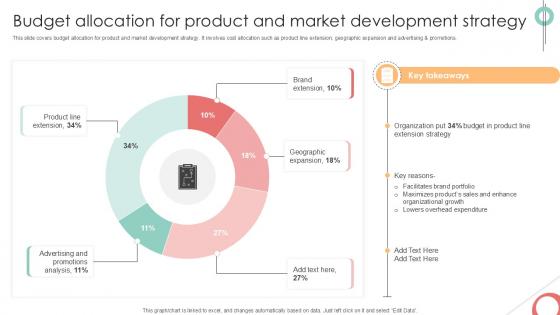 Budget Allocation For Implementing Product Diversification PPT Sample Strategy SS V