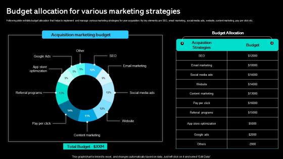 Budget Allocation For Various Marketing Strategies Paid Marketing Approach Inspiration Pdf