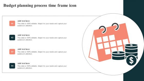 Budget Planning Process Time Frame Icon Pictures Pdf