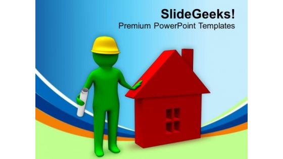 Build Beautiful Home PowerPoint Templates Ppt Backgrounds For Slides 0613 Build Beautiful Home PowerPoint Templates Ppt Backgrounds For Slides 0613