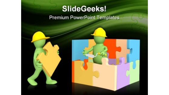 Build House Real Estate PowerPoint Themes And PowerPoint Slides 0511