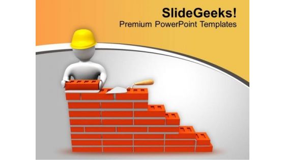 Build The Wall Of Fame PowerPoint Templates Ppt Backgrounds For Slides 0613