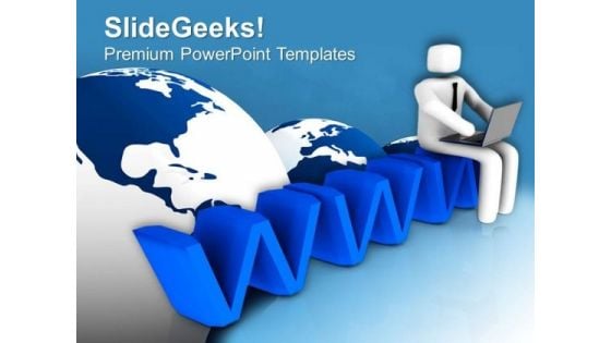 Build Your Business Network Online PowerPoint Templates Ppt Backgrounds For Slides 0513