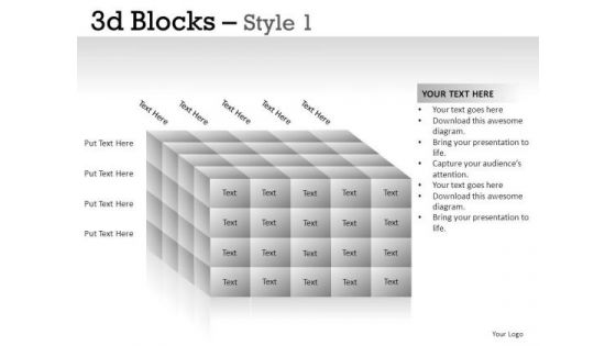 Building 3d Blocks 1 PowerPoint Slides And Ppt Diagram Templates