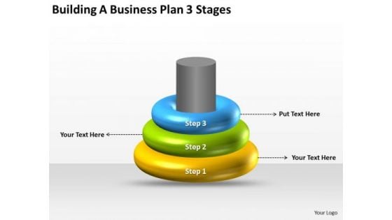 Building A Business Plan 3 Stages Ppt PowerPoint Templates