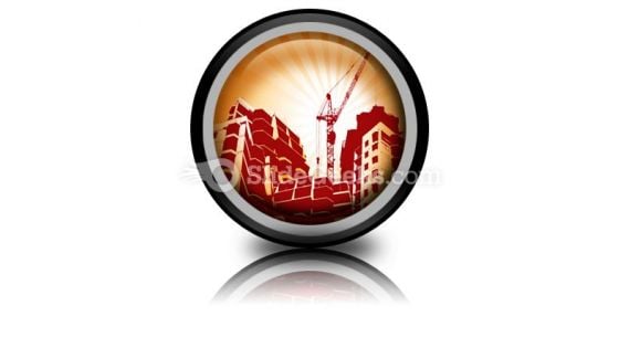 Building Construction PowerPoint Icon Cc