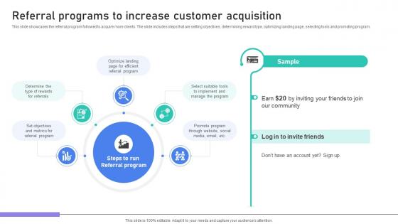 Building Stronger Customer Referral Programs To Increase Customer Acquisition SA SS V