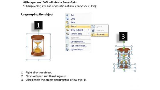 Bulb Clock Hourglass 1 PowerPoint Slides And Ppt Diagram Templates