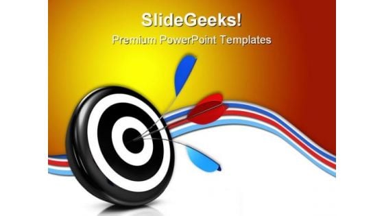 Bulls Eye Target Business PowerPoint Themes And PowerPoint Slides 0511