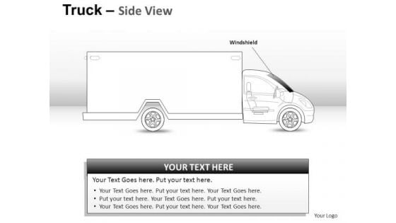 Bump Body Yellow Truck PowerPoint Slides And Ppt Diagram Templates