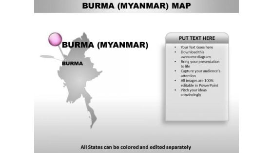 Burma Myanmar Country PowerPoint Maps