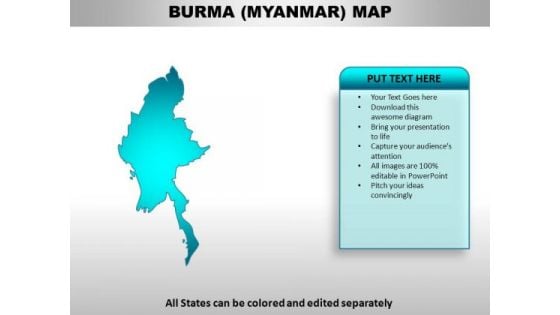 Burma Myanmar PowerPoint Maps